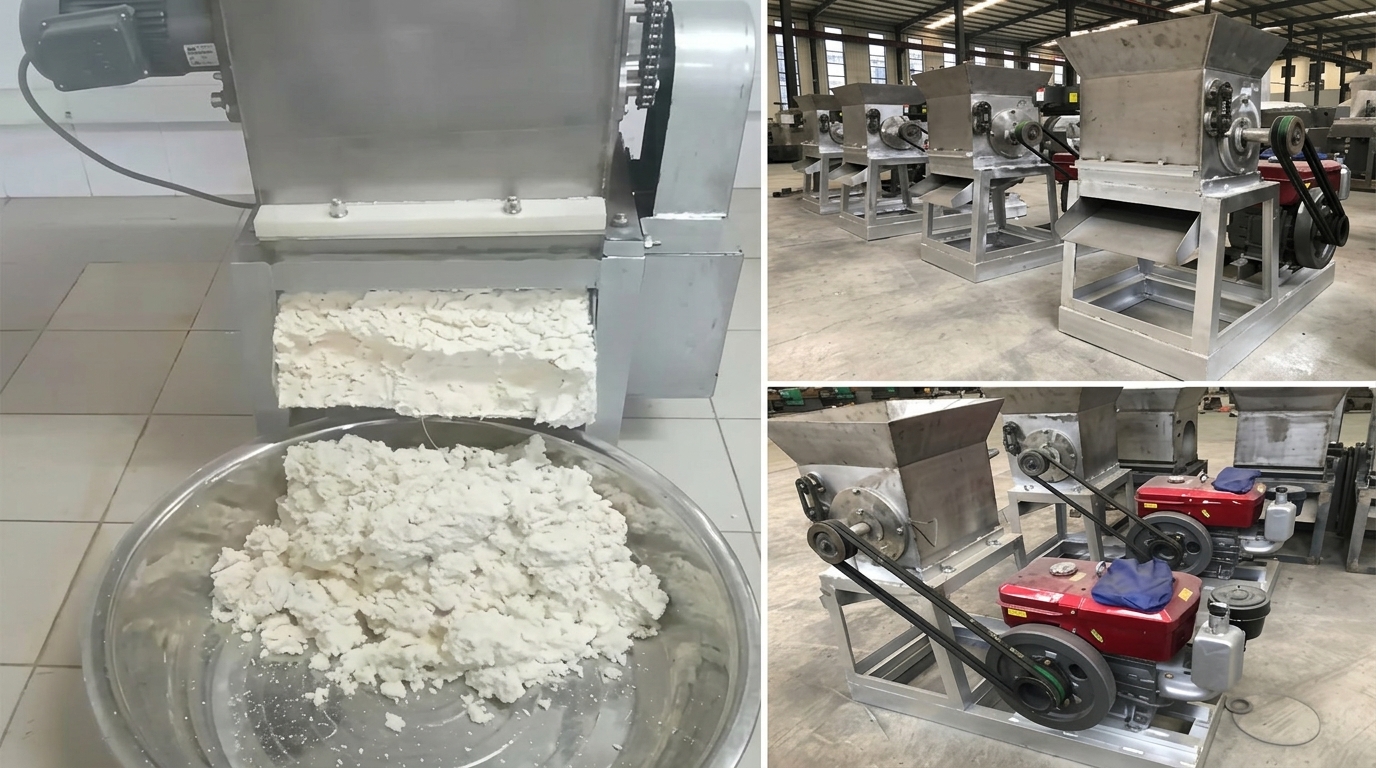 Cassava processing machinery