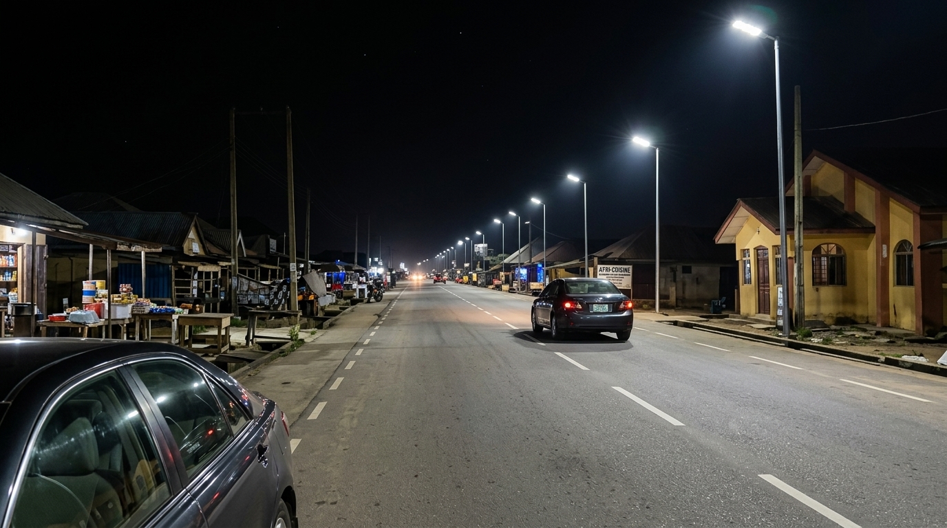 Solar street lighting in Ukwuani LGA