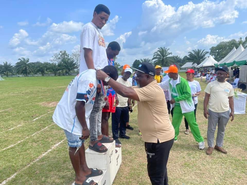 Medal presentation ceremony