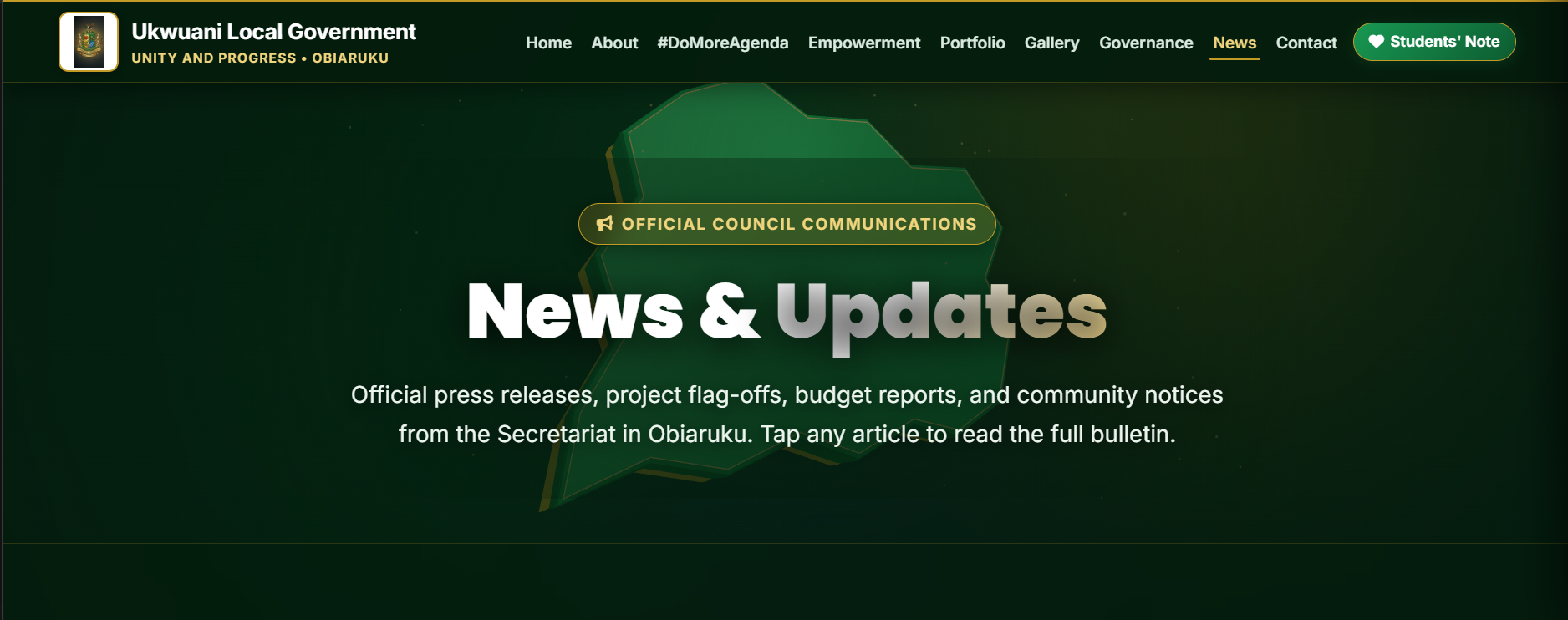 Community News portal concept